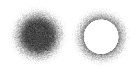 Dot Dissolve Effect in Vector Illustration with Abstract Circles