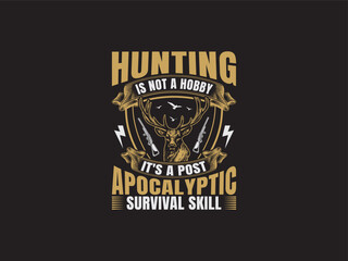 Hunting logo, hunting label, vintage label, business T-shirt adventure logo, custom hunting logo