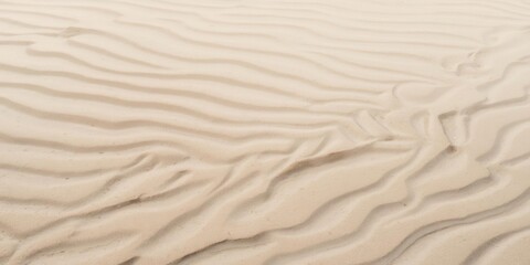 Obraz premium Captivating sand patterns forming undulating dunes desert location nature photography serene environment ground view natural beauty