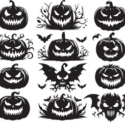 Halloween Silhouettes Icons