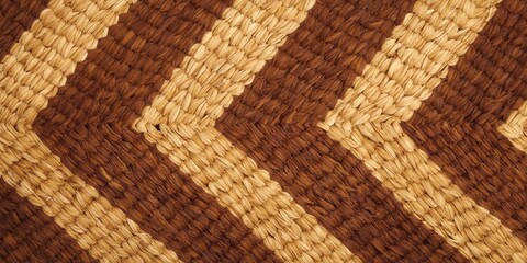 Crafting a handwoven chevron design artisan workshop textile art indoor environment close-up perspective