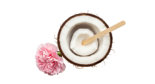 Refreshing coconut with a hint of floral elegance, perfect for healthy refreshment.