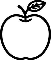 Apple fruit, apple symbols flat sign, symbol, vector, art