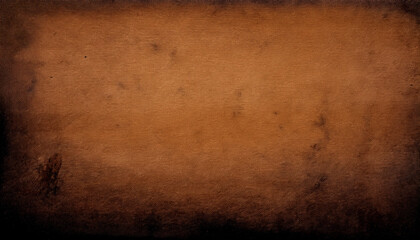Brown Background Texture With Old Vintage Paper Texture In Earthy Coffee Color Design Abstract Black Painted Border Grunge