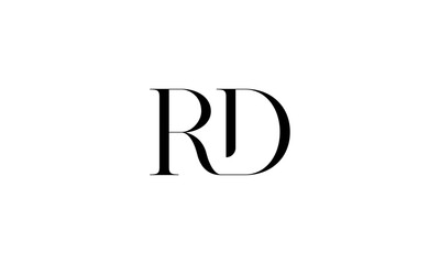RD initial letters, monogram logo