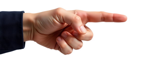 Hand, finger, pointing, isolated, gesture