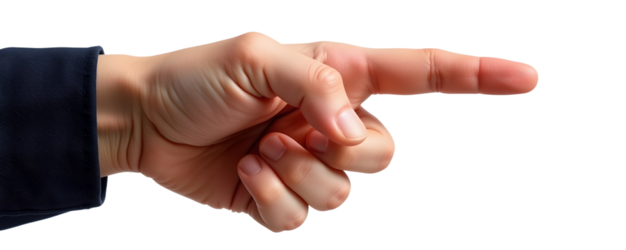 Hand, finger, pointing, isolated, gesture