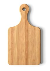 Wooden Cutting Board Isolated on White Background for Kitchen Design