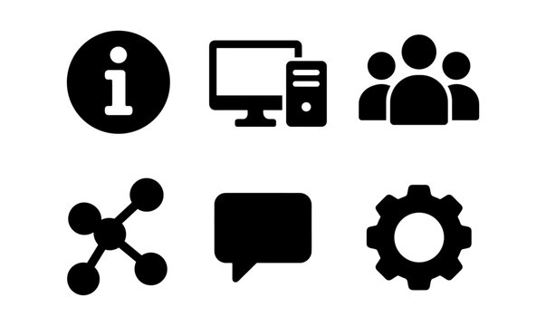 Comprehensive technology icons set for digital and print use