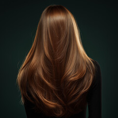 Naklejka premium woman with long hair