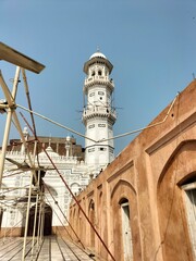 The Mahabat Khan Mosque, A Mughal Era Architectural Marvel in Androon City of Peshawar, Pakistan.