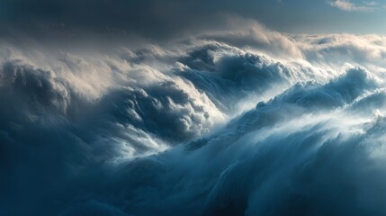 Obraz premium Dramatic cloudscapes, swirling, turbulent