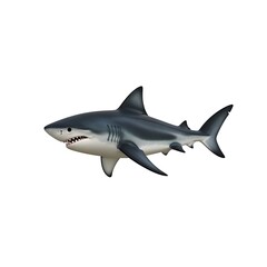 Obraz premium Great White Shark, Ocean Predator, Marine Life, Powerful Jaws, Oceanic Creature.