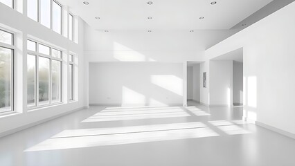 Fototapeta premium A modern living space with clean lines and natural light, embodying simplicity and contemporary design.