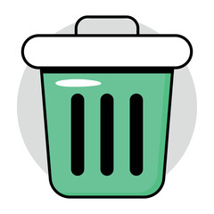 User interface colored outline icons