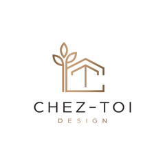 Aesthetic Real estate and interior design logo