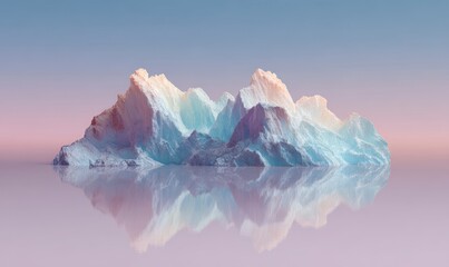 Ethereal Iceberg Reflection