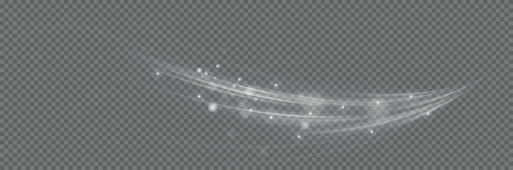 Cold winter wind texture. Holiday vector blizzard. Christmas effect of a cold blizzard. Vector PNG.