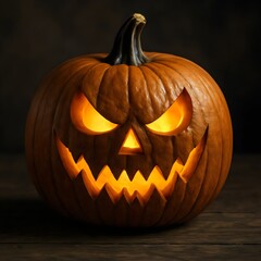 Scary Halloween Jack-O'-Lantern Pumpkin