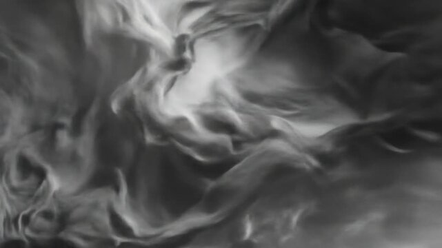 Abstract gray smoke flow