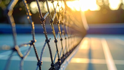 Badminton Net Close-up