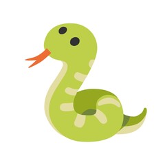 Fototapeta premium illustration of a cartoon snake