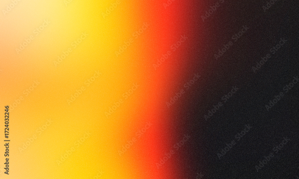 Poster abstract gradient background featuring vibrant hues of orange, yellow, and black, creating a visuall