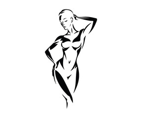 silhouette of a woman 1