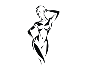 silhouette of a woman 1