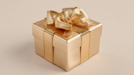 delicate golden ribbon wrapped around a luxurious gift box