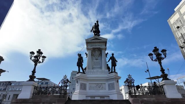 Decorative Iron Fence at Public Monument