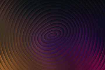 Abstract concentric circles in a dark background with brown and purple tones creating a captivating and dynamic visual effect for modern designs