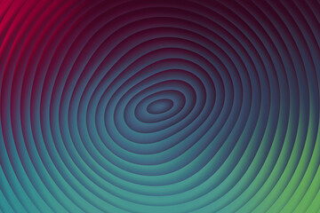 Abstract concentric circles background with a vibrant blend of red, teal, and green hues creating a mesmerizing optical illusion effect for modern designs