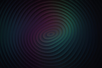 Abstract concentric circles in dark purple and green tones create a mesmerizing ripple effect, perfect for modern backgrounds and artistic designs