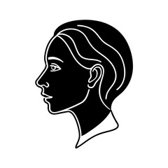 vector silhouette of a woman
