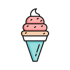 Vector illustration of a ice cream