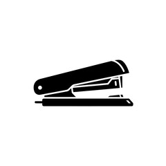 Black and white illustration of a stapler, a common office supply for fastening papers.