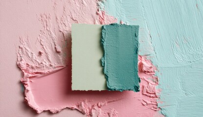 Abstract cosmetic texture swatches