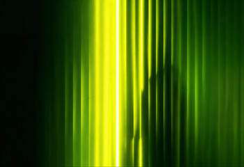 Green Abstract Vertical Glowing Stripes with Shadow