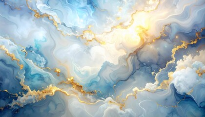 A moody image depicting an ethereal spiritual vibe, featuring a soft, delicate light aura and mystical feeling with low contrast, evoking a sense of serenity and calmness. A colorful white marble patt