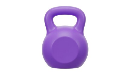 Purple Kettlebell Fitness Equipment.