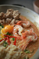 Shrimp and pork stew with vegetables