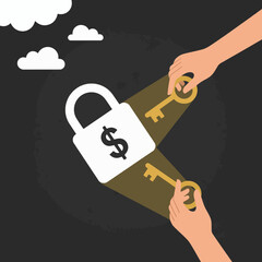 gemini-2_5-flash-image-preview_A_minimalist__flat_illustration_depicting_a_white_padlock_with_a_dollar_sign_on_a_dark__textured_bac-1_1b6a51db-350f-43a3-890d-9ee81222f95c_traced