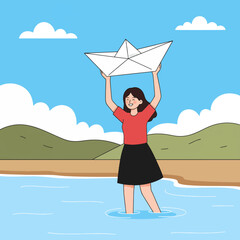 gemini-2_5-flash-image-preview_A_minimalist__flat_illustration_of_a_young_woman_with_dark_hair__wearing_a_red_top_and_black_skirt__-0_8ada6e5e-353d-4efc-b576-80fa778c7aa1_traced
