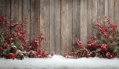 Rustic Christmas Background