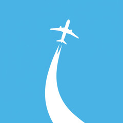 gemini-2_5-flash-image-preview_A_minimalist__vector-style_illustration_of_a_white_airplane_ascending_sharply_into_a_clear__vibrant-1_543d4a66-3f32-4cb0-ae64-64a558bef562_traced