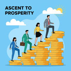 gemini-2_5-flash-image-preview_A_stylized__flat_illustration_depicting_a_team_of_four_diverse_business_people_climbing_a_staircase_-0_5d666bd2-03cc-4238-a6e0-6de83dd63386_traced
