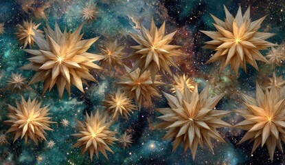 Star-shaped objects in space