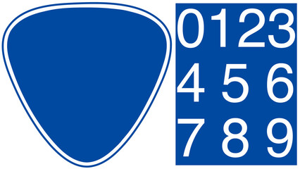 道路標識のデザインパーツ：日本の国道