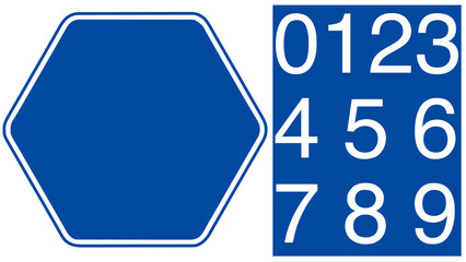 道路標識のデザインパーツ：日本の県道